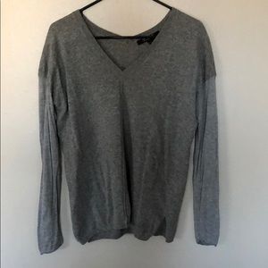 Grey v-neck sweater